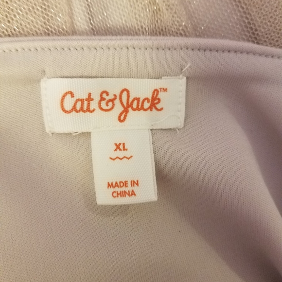 Dressy Champagne Colored Girl's Dress - Picture 3 of 5